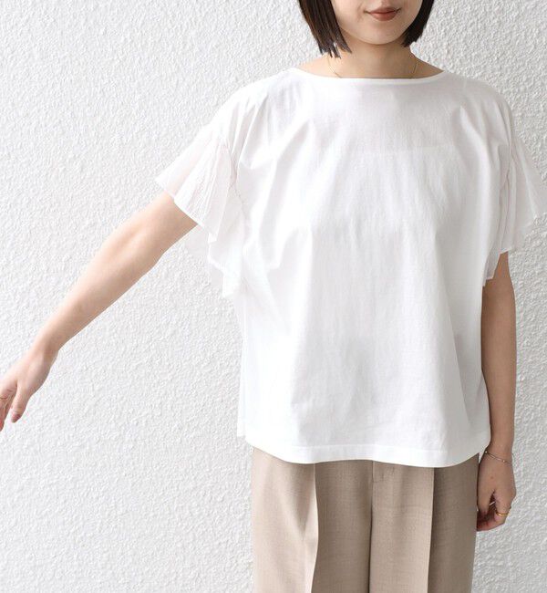 SHIPS Colors 「【WEB限定】SHIPS Colors:〈手洗い可能〉シルケット 天竺 オーバー トップス◇」|Tシャツ・カットソー|