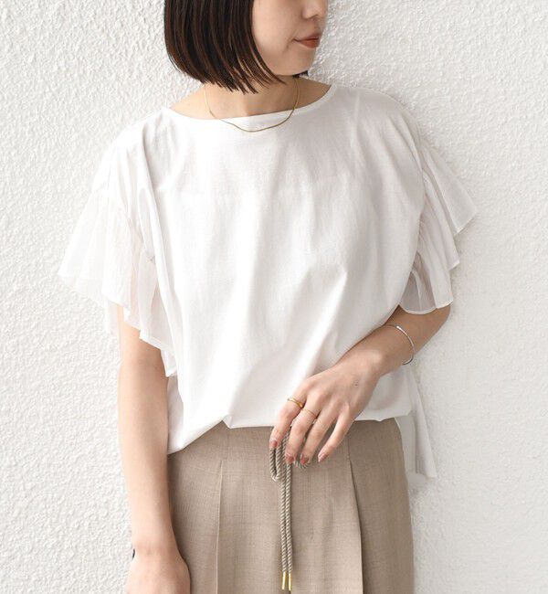 SHIPS Colors 「【WEB限定】SHIPS Colors:〈手洗い可能〉シルケット 天竺 オーバー トップス◇」|Tシャツ・カットソー|