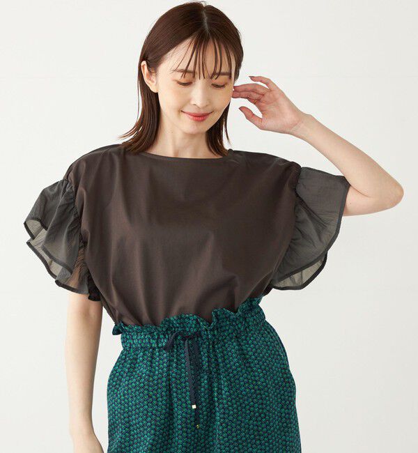 SHIPS Colors 「【WEB限定】SHIPS Colors:〈手洗い可能〉シルケット 天竺 オーバー トップス◇」|Tシャツ・カットソー|
