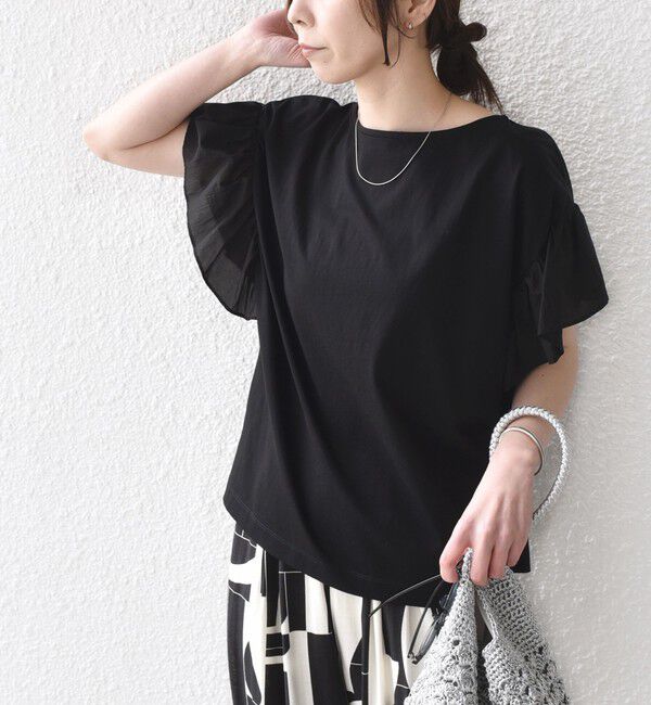SHIPS Colors 「【WEB限定】SHIPS Colors:〈手洗い可能〉シルケット 天竺 オーバー トップス◇」|Tシャツ・カットソー|