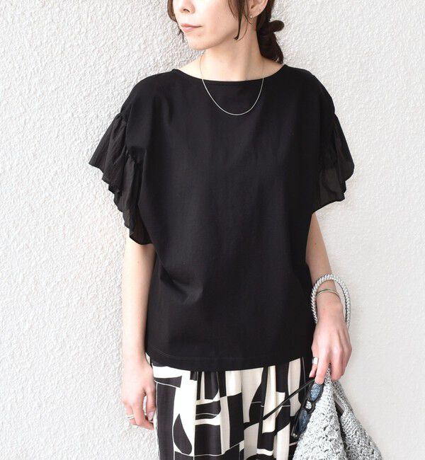 SHIPS Colors 「【WEB限定】SHIPS Colors:〈手洗い可能〉シルケット 天竺 オーバー トップス◇」|Tシャツ・カットソー|