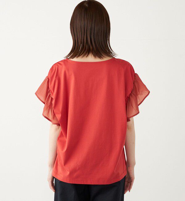 SHIPS Colors 「【WEB限定】SHIPS Colors:〈手洗い可能〉シルケット 天竺 オーバー トップス◇」|Tシャツ・カットソー|