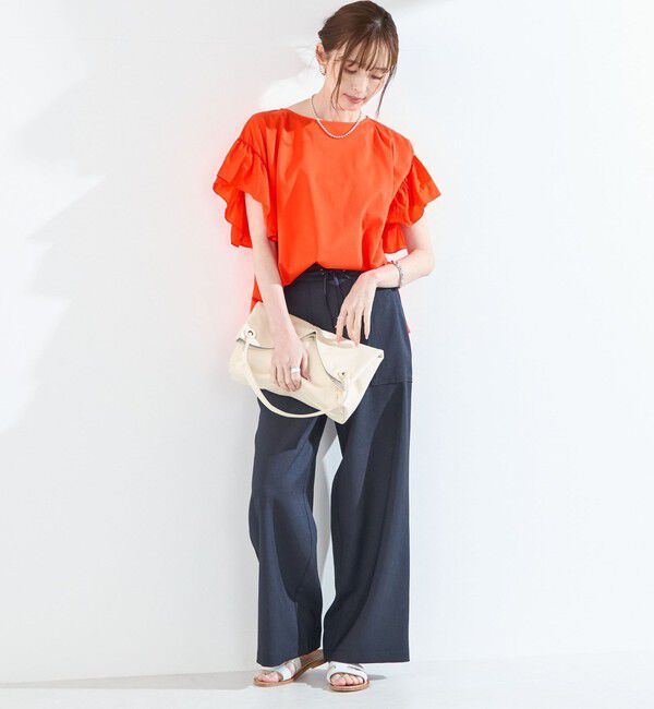 SHIPS Colors 「【WEB限定】SHIPS Colors:〈手洗い可能〉シルケット 天竺 オーバー トップス◇」|Tシャツ・カットソー|