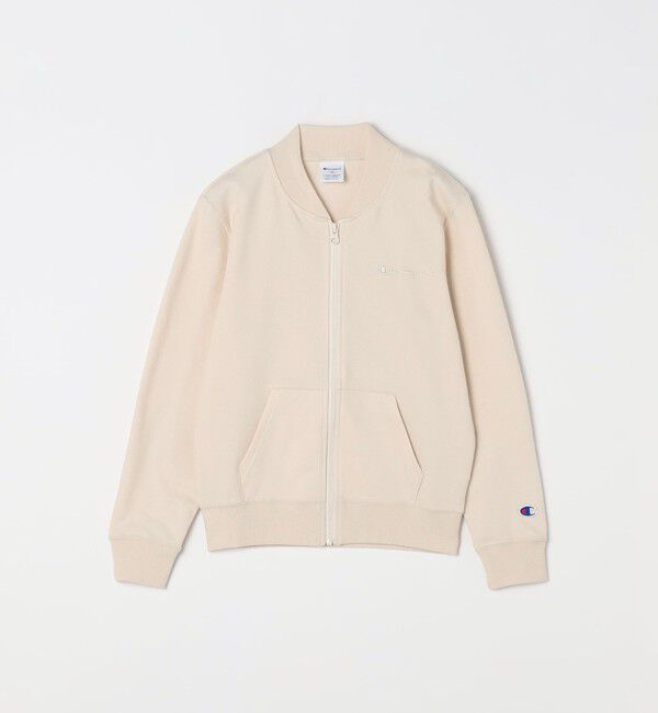 SHIPS any「Champion: ワンポイント ロゴ スウェット ジップ ブルゾン<KIDS>」|ブルゾン・スタジャン|ナチュラル