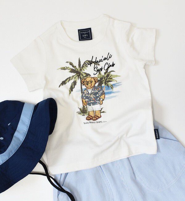 SHIPS Colors 「SHIPS Colors:80～150cm / TeddyBear(R) コラボ Tシャツ◇」|Tシャツ・カットソー|ホワイト系