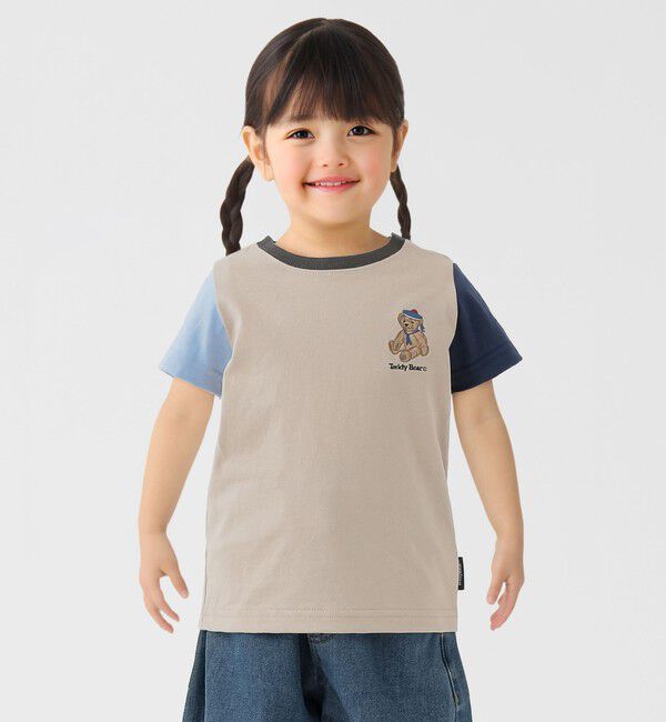 SHIPS Colors 「SHIPS Colors:80～150cm / TeddyBear(R) コラボ Tシャツ◇」|Tシャツ・カットソー|ベージュ系