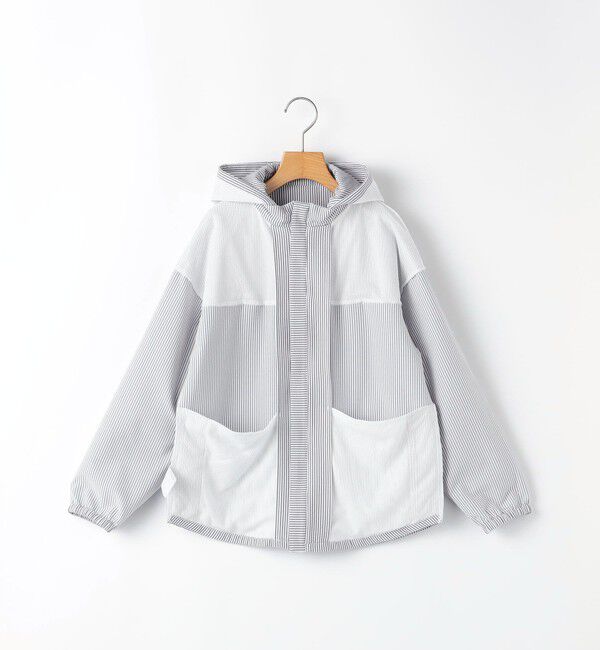 SHIPS KIDS「SHIPS KIDS:140～160cm /〈UVカット/吸水速乾〉ドライタッチ パーカ」|ブルゾン・スタジャン|