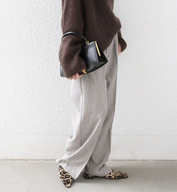 SHIPS for women「《予約》〈洗濯機可能〉FUNCTION セミ ワイド パンツ 26AW」|スラックス|