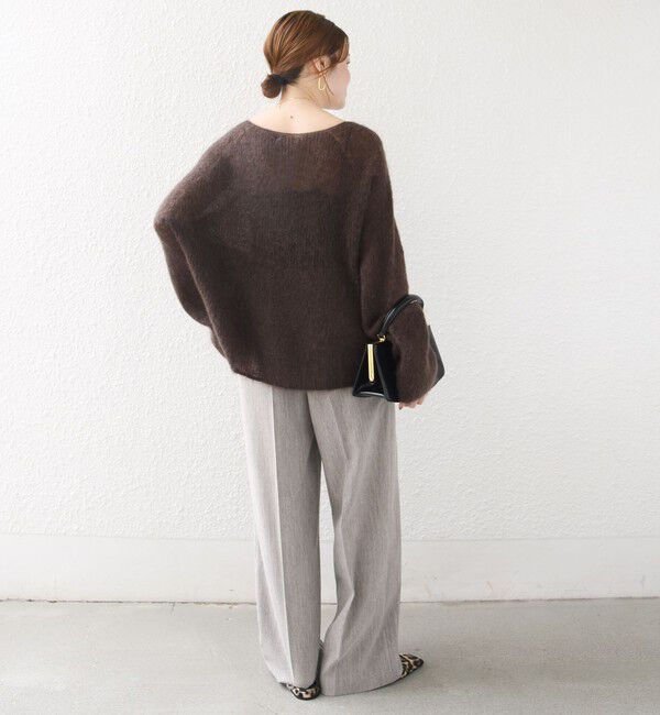 SHIPS for women「《予約》〈洗濯機可能〉FUNCTION セミ ワイド パンツ 26AW」|スラックス|