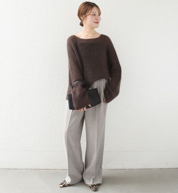 SHIPS for women「《予約》〈洗濯機可能〉FUNCTION セミ ワイド パンツ 26AW」|スラックス|