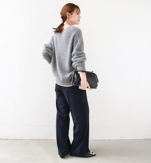 SHIPS for women「《予約》〈洗濯機可能〉FUNCTION セミ ワイド パンツ 26AW」|スラックス|