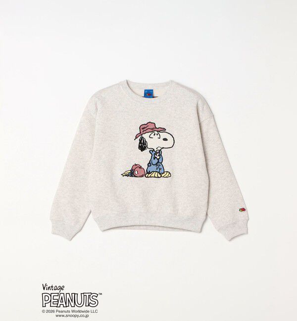 SHIPS any「FRUIT OF THE LOOM: PEANUTS 裏起毛 プリント スウェット<KIDS>」|スウェット・ジャージ|ライトグレー