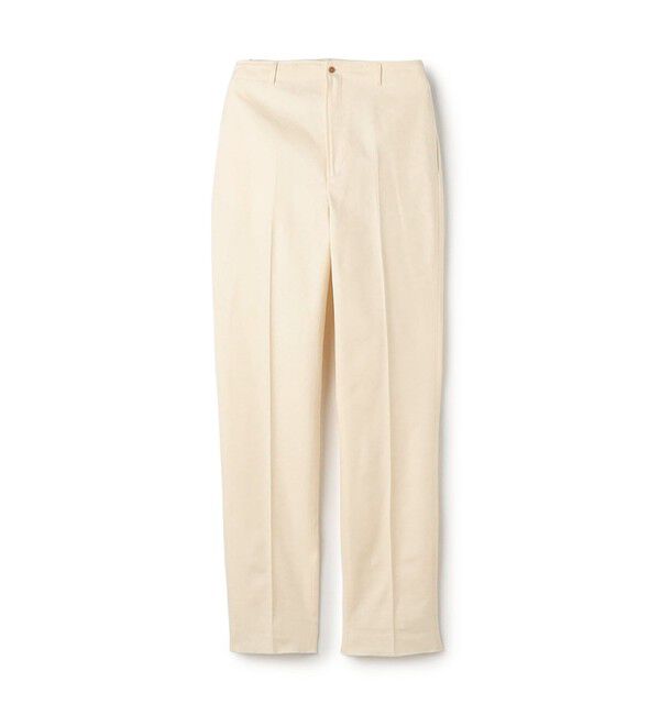 TOMORROWLAND BUYING WEAR「BERNARD ZINS SPENDER コットン シンチバック ワイドトラウザーズ」|スラックス|11 ホワイト