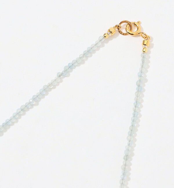TOMORROWLAND GOODS「MARIHA Dream Dust アクアマリン&times;ビーズ ランダム ネックレス」|ネックレス|