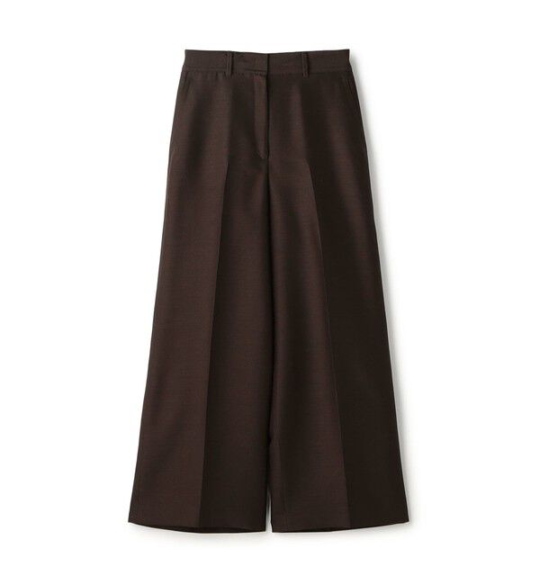 Ballsey「Diana タックレスワイドパンツ」|その他|49 ダークブラウン