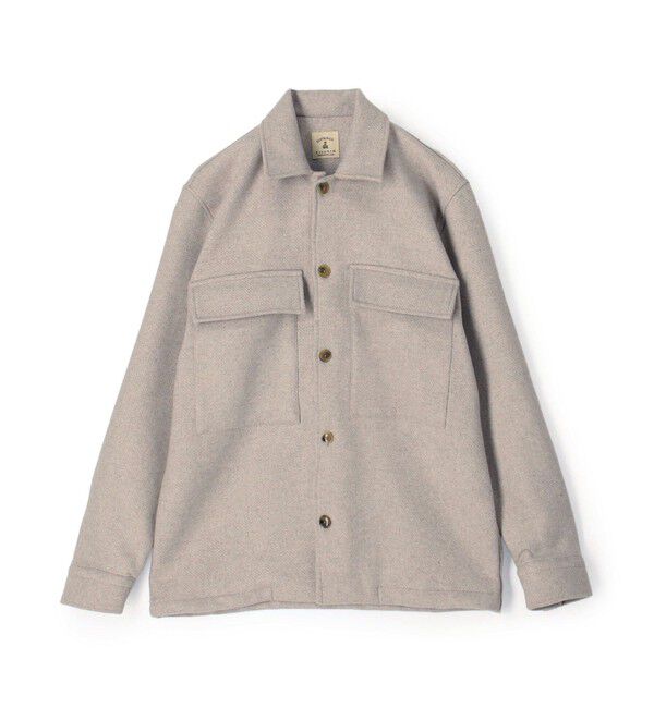TOMORROWLAND MENS「【別注】GUY ROVER ウールポリエステル シャツブルゾン」|ブルゾン・スタジャン|13 グレージュ