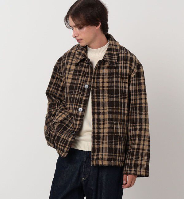 TOMORROWLAND BUYING WEAR「MACKINTOSH  HUMBIE SL SHORT コットンチェック ショートブルゾン」|ブルゾン・スタジャン|