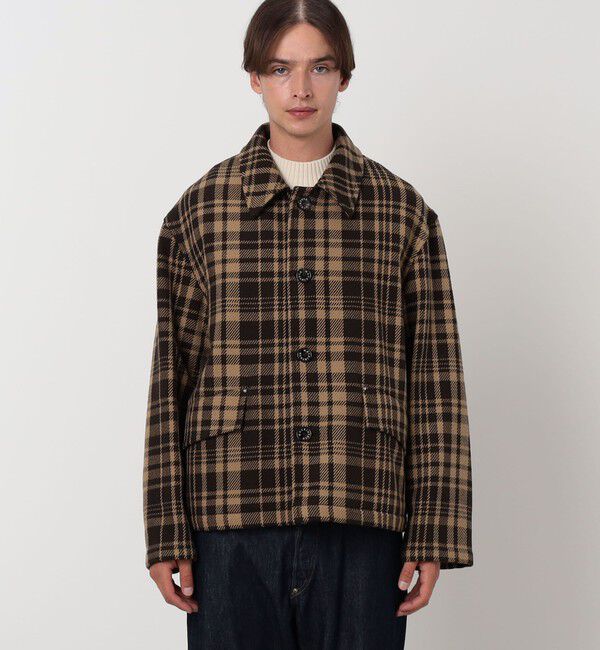 TOMORROWLAND BUYING WEAR「MACKINTOSH  HUMBIE SL SHORT コットンチェック ショートブルゾン」|ブルゾン・スタジャン|