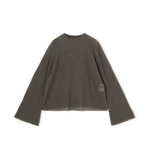 GALERIE VIE「モンゴルカシミヤ クルーネックプルオーバー」|ニット・セーター|57 カーキ