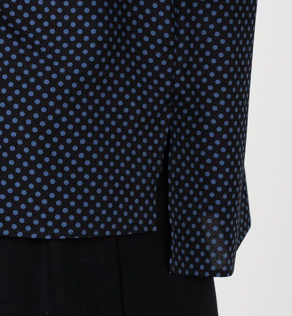 Ballsey「ドットプリント ボウタイブラウス」|シャツ・ブラウス|