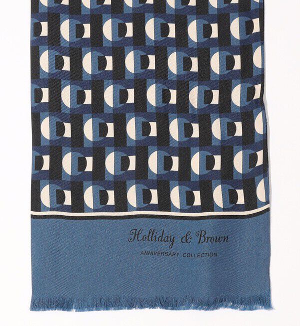TOMORROWLAND GOODS「Holliday & Brown ジオメトリック シルクスカーフ」|ストール|
