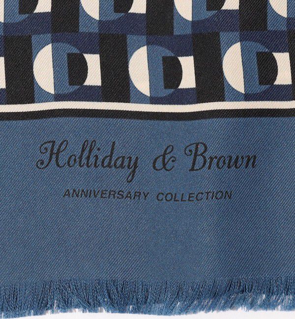 TOMORROWLAND GOODS「Holliday & Brown ジオメトリック シルクスカーフ」|ストール|