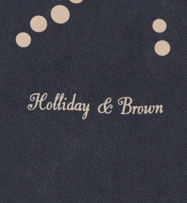 TOMORROWLAND GOODS「Holliday & Brown ウェーブドット シルクスカーフ」|ストール|