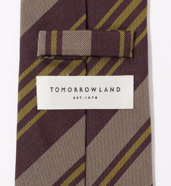 TOMORROWLAND GOODS「TOMORROWLAND シルク マルチレジメンタルストライプネクタイ」|ネクタイ・蝶ネクタイ|