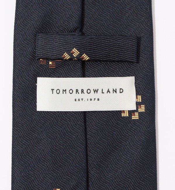 TOMORROWLAND GOODS「TOMORROWLAND シルク 幾何学小紋柄ネクタイ」|ネクタイ・蝶ネクタイ|