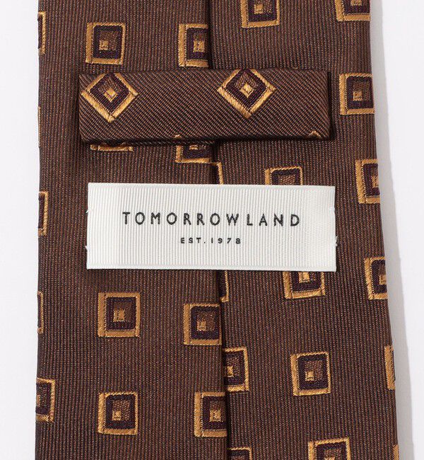 TOMORROWLAND GOODS「TOMORROWLAND シルク 幾何学スクエア小紋柄ネクタイ」|ネクタイ・蝶ネクタイ|