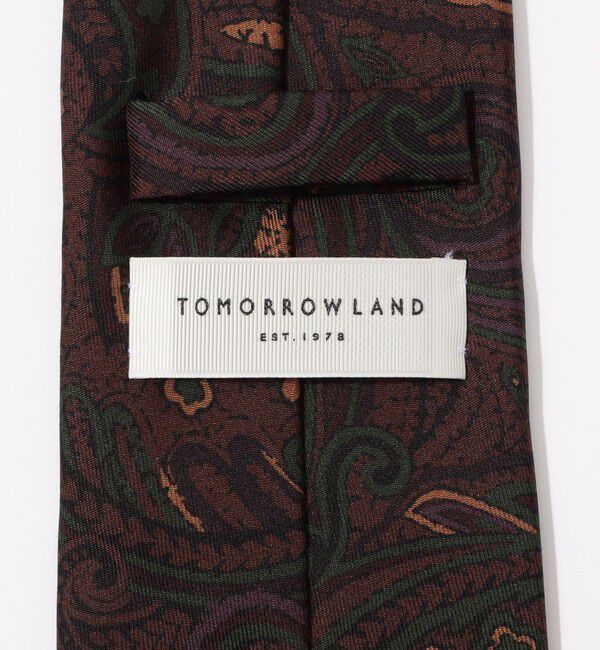 TOMORROWLAND GOODS「TOMORROWLAND シルク プリントペイズリー柄ネクタイ」|ネクタイ・蝶ネクタイ|