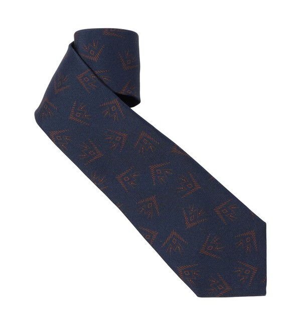 TOMORROWLAND GOODS「TOMORROWLAND MADE IN ITALY シルクジャカード 小紋柄ネクタイ」|ネクタイ・蝶ネクタイ|68 ネイビー系