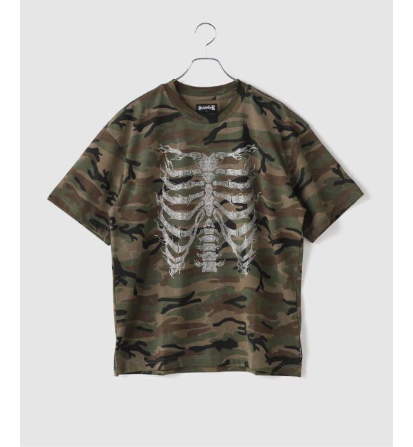 JOINT WORKS「SUPPLIER / サプライヤー Rhinestone Fire Bones Tee」|Tシャツ・カットソー|