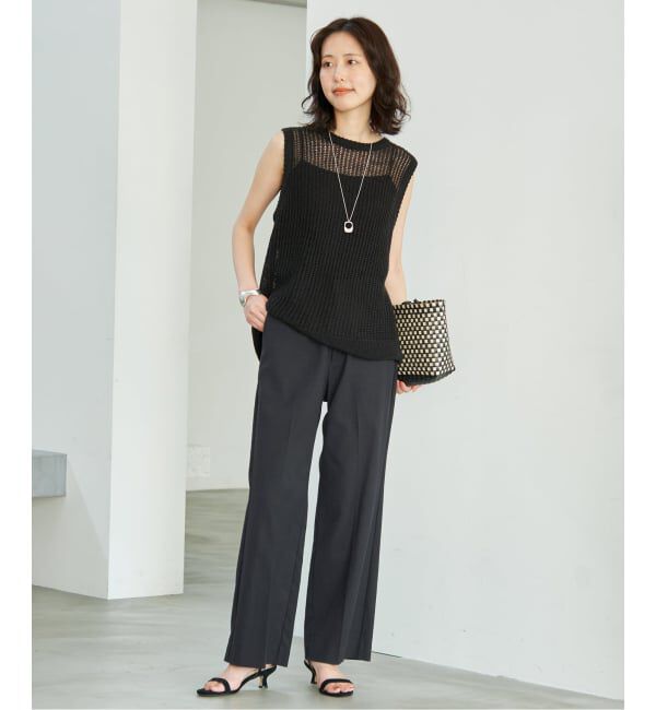 SLOBE IENA「《WEBのみ4サイズ展開/シリーズあり》リネンmixストレッチパンツ」|その他|