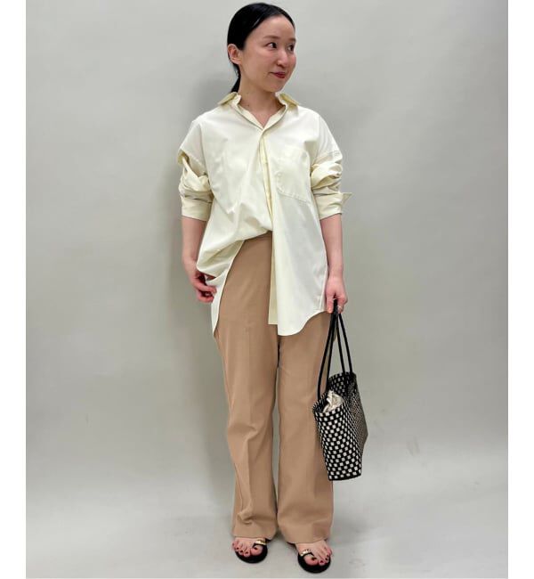 SLOBE IENA「《WEBのみ4サイズ展開/シリーズあり》リネンmixストレッチパンツ」|その他|