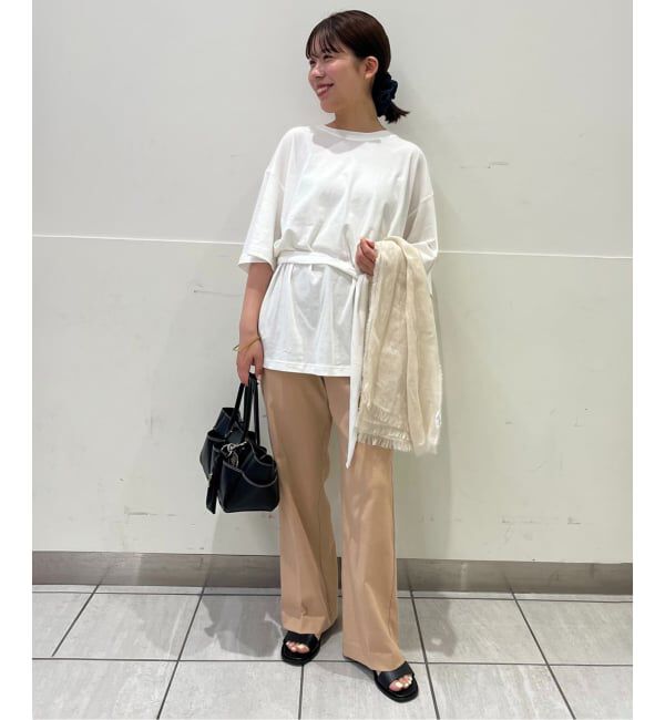 SLOBE IENA「《WEBのみ4サイズ展開/シリーズあり》リネンmixストレッチパンツ」|その他|