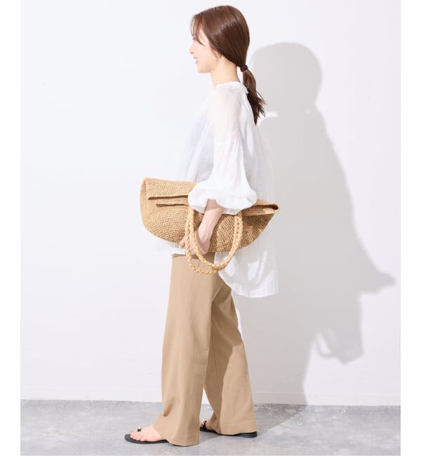 SLOBE IENA「《WEBのみ4サイズ展開/シリーズあり》リネンmixストレッチパンツ」|その他|