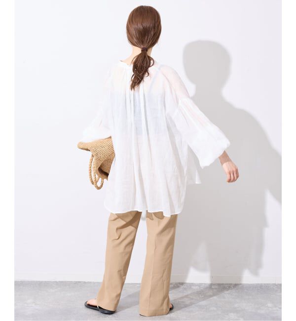 SLOBE IENA「《WEBのみ4サイズ展開/シリーズあり》リネンmixストレッチパンツ」|その他|