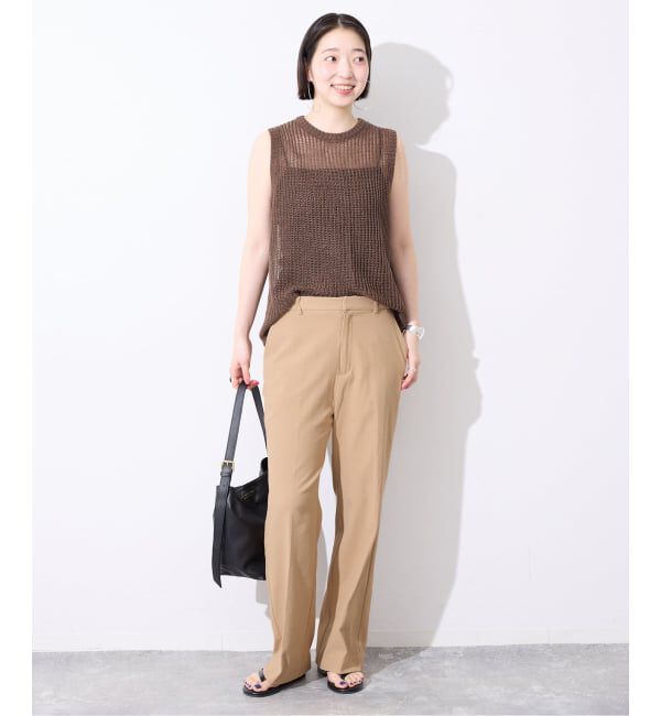 SLOBE IENA「《WEBのみ4サイズ展開/シリーズあり》リネンmixストレッチパンツ」|その他|