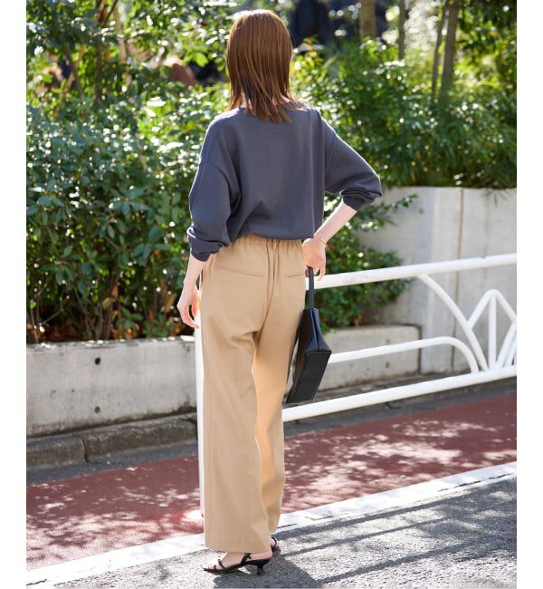 SLOBE IENA「《WEBのみ4サイズ展開/シリーズあり》リネンmixストレッチパンツ」|その他|