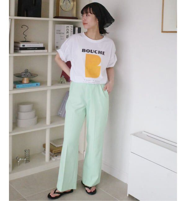 SLOBE IENA「《WEBのみ4サイズ展開/シリーズあり》リネンmixストレッチパンツ」|その他|