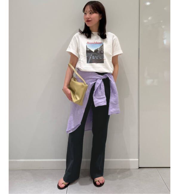 SLOBE IENA「《WEBのみ4サイズ展開/シリーズあり》リネンmixストレッチパンツ」|その他|