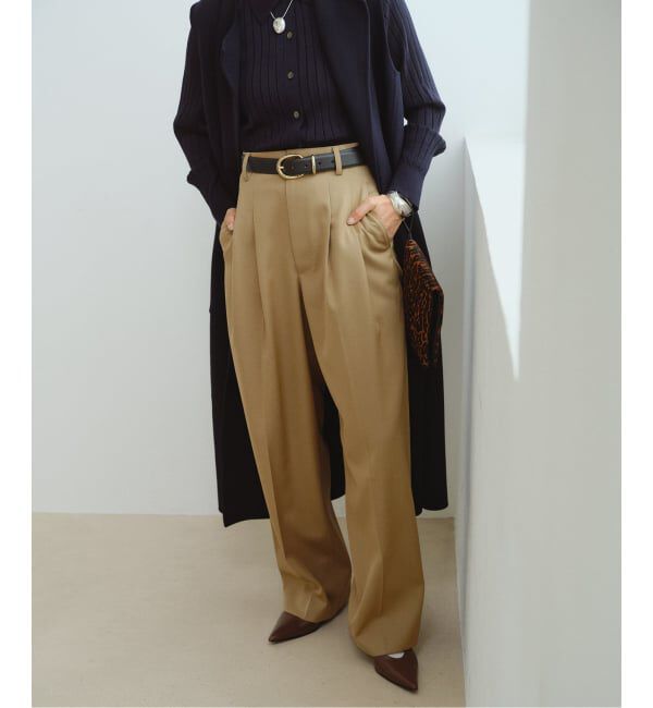 VERMEIL par iena「《予約》2タックパンツ」|スラックス|
