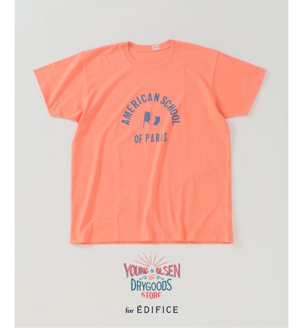 EDIFICE「Y&O(ヤング アンド オルセン) 別注 AMERICAN FRENCH PRINTED Tシャツ」|Tシャツ・カットソー|