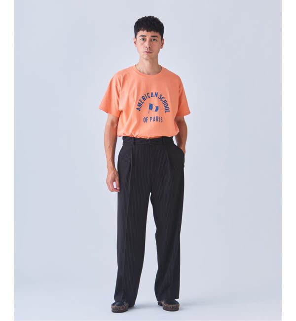 EDIFICE「Y&O(ヤング アンド オルセン) 別注 AMERICAN FRENCH PRINTED Tシャツ」|Tシャツ・カットソー|