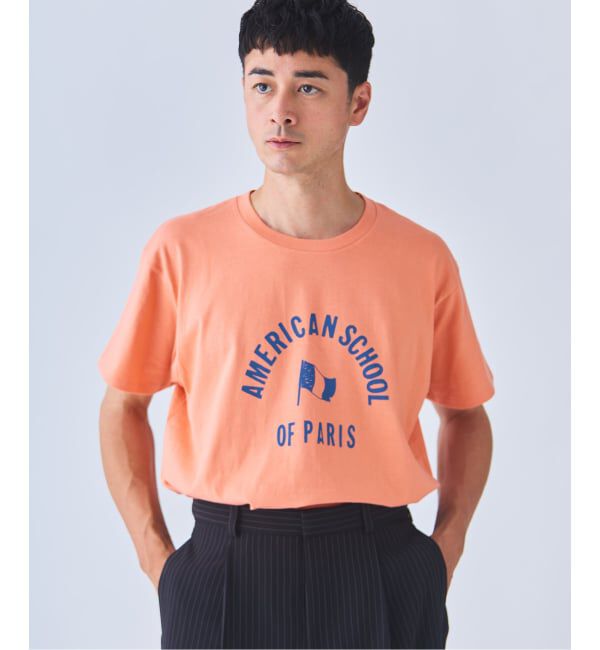 EDIFICE「Y&O(ヤング アンド オルセン) 別注 AMERICAN FRENCH PRINTED Tシャツ」|Tシャツ・カットソー|
