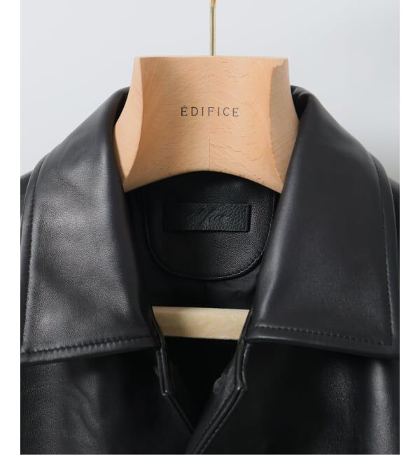 EDIFICE「《予約》シープレザー カーコート」|ライダースジャケット|