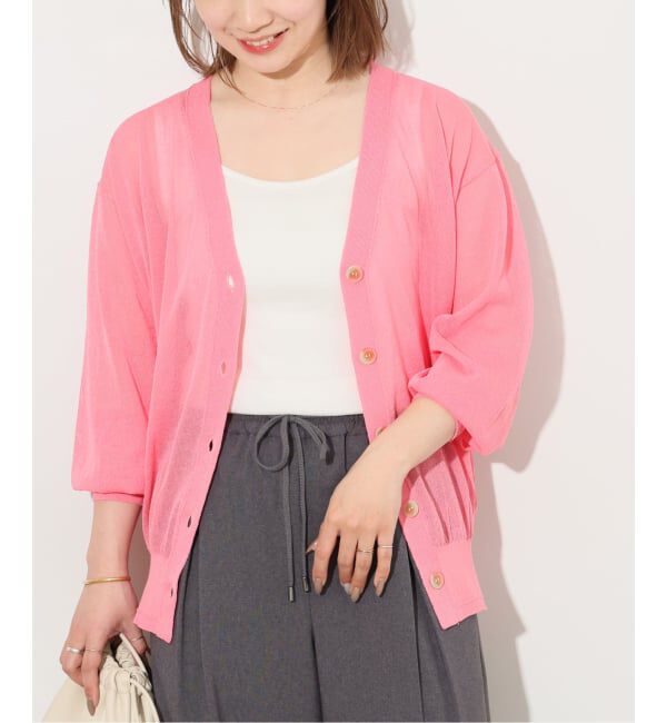 JOURNAL STANDARD relume「《追加 / 新色》サマーニットVネックカーディガン」|カーディガン|