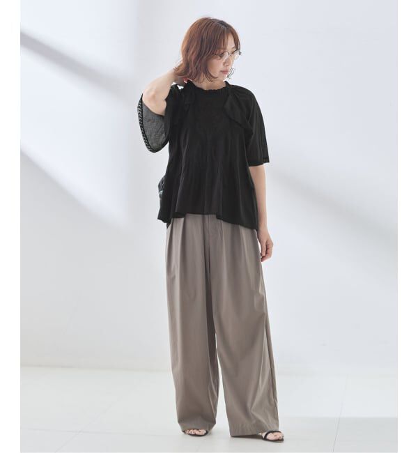 journal standard L'essage「レースフレンチスリーブブラウス」|シャツ・ブラウス|