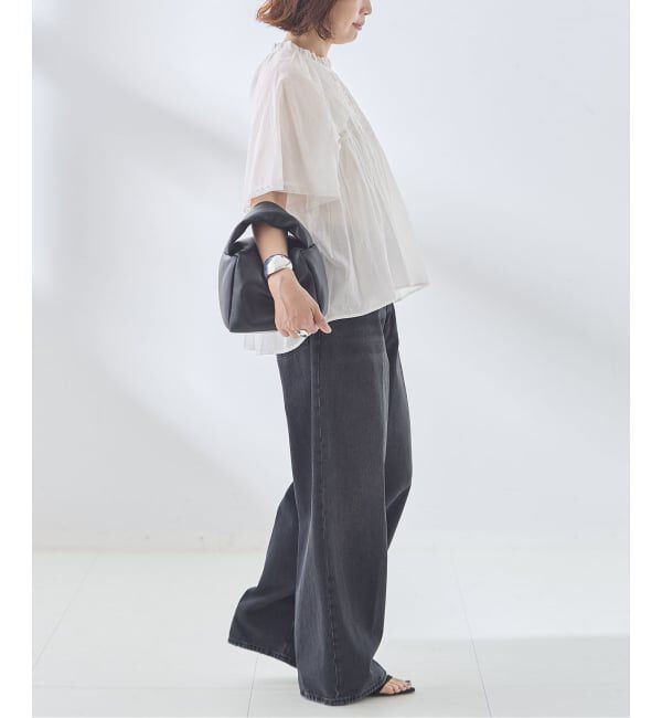 journal standard L'essage「レースフレンチスリーブブラウス」|シャツ・ブラウス|